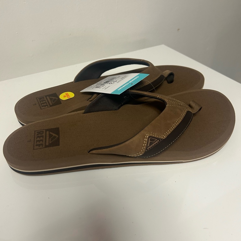Reef Marbea SL Flip Flops Brown Men’s Size 12 NEW